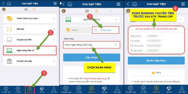 Chỉ dẫn cách nạp tiền vào tài khoản KUBET nhanh và thanh công Chỉ dẫn cách nạp tiền vào tài khoản KUBET nhanh và thanh công